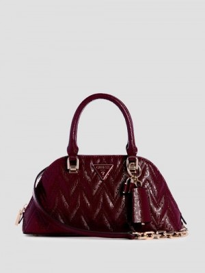 Guess Adelard Dome Satchel Rood | GUESS-SN29260