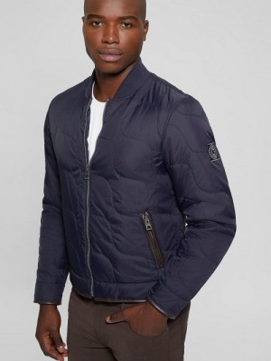 Guess Alameda Ripstop Quilted Jacket Blauw | GUESS-SN30745