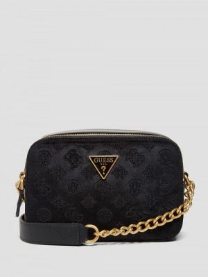 Guess Ales Camera Bag Zwart | GUESS-SN28904