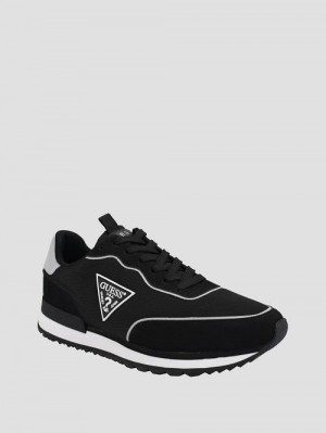 Guess Aley Logo Sneakers Zwart | GUESS-SN31872