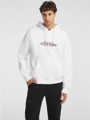 Guess American Tradition Hoodie Wit | GUESS-SN30959