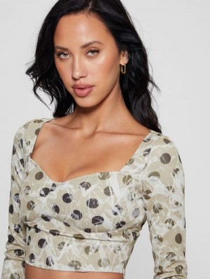 Guess Amy Crop Top Wit | GUESS-SN27656