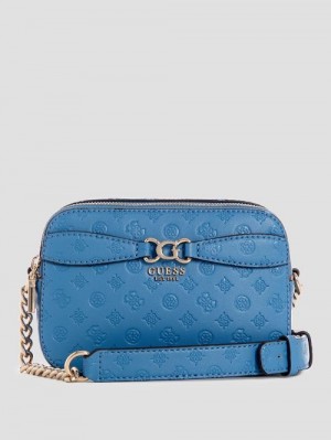 Guess Arlena Camera Crossbody Blauw | GUESS-SN28912