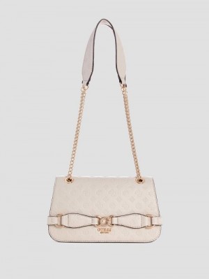 Guess Arlena Convertible Crossbody Beige | GUESS-SN28907