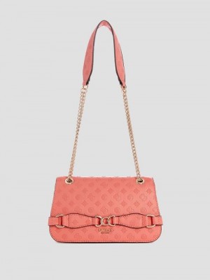 Guess Arlena Convertible Crossbody Roze | GUESS-SN28917