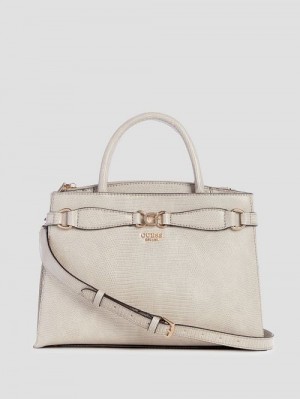 Guess Arlena Lizard Girlfriend Satchel Bruin | GUESS-SN29316