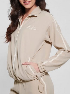Guess Arleth Full-Zip Jacket Beige | GUESS-SN28366