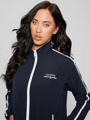 Guess Arleth Full-Zip Jacket Blauw | GUESS-SN28400