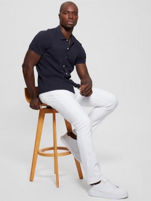 Guess Aster Knit Shirt Blauw | GUESS-SN31307