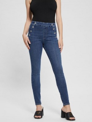 Guess Aubree Skinny Jeans Blauw | GUESS-SN26526