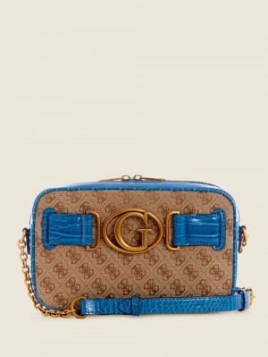 Guess Aviana Camera Bag Blauw | GUESS-SN28901
