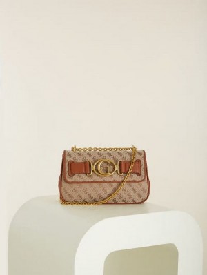 Guess Aviana Convertible Crossbody Bruin | GUESS-SN28749