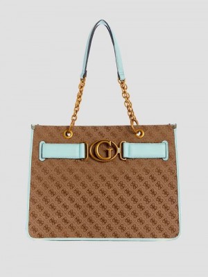 Guess Aviana Tote Blauw | GUESS-SN29354