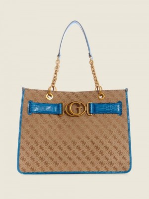 Guess Aviana Tote Blauw | GUESS-SN29361