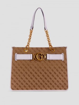 Guess Aviana Tote Paars | GUESS-SN29350
