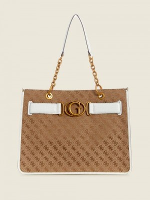 Guess Aviana Tote Wit | GUESS-SN29342