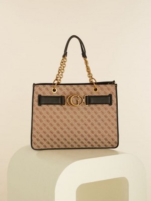 Guess Aviana Tote Zwart | GUESS-SN29351