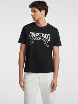Guess Banner Tee Zwart | GUESS-SN30515