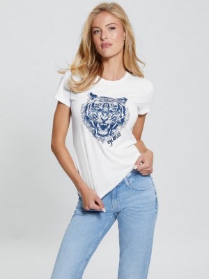 Guess Becky Tee Wit | GUESS-SN27154