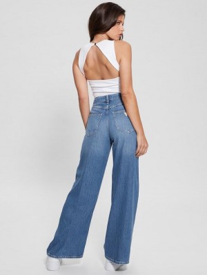 Guess Bellflower Flare Jeans Blauw | GUESS-SN26650