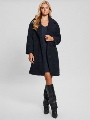 Guess Berenice Sherpa Coat Blauw | GUESS-SN27932