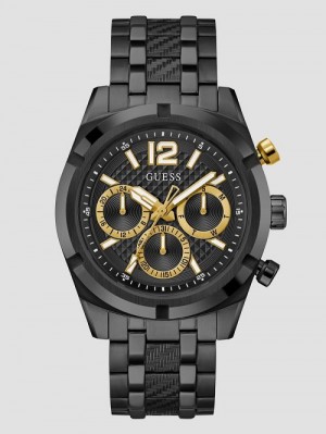 Guess Black Chronograph Watch Goud | GUESS-SN31635