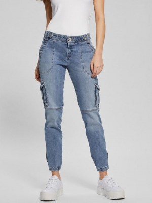 Guess Cadet Cargo Jeans Blauw | GUESS-SN26605