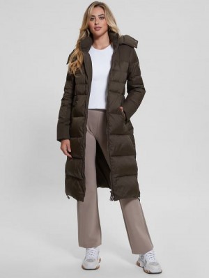 Guess Carolyn Real-Down Puffer Coat Bruin | GUESS-SN27918