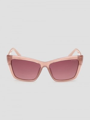 Guess Cat-Eye Plastic Sunglasses Roze | GUESS-SN30088