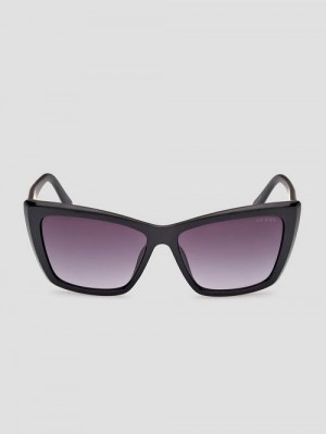 Guess Cat-Eye Plastic Sunglasses Zwart | GUESS-SN30053