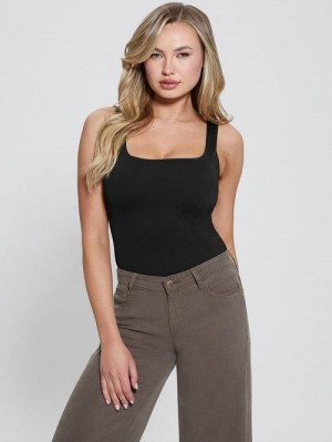 Guess Charlotte Tank Top Zwart | GUESS-SN27542
