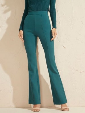 Guess Chloe Flared Pant Blauw | GUESS-SN28278