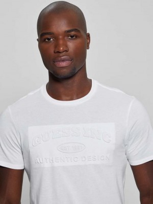 Guess Club Logo Tee Wit | GUESS-SN30566