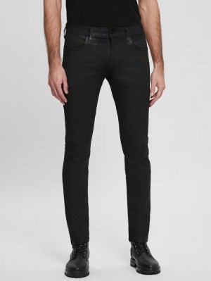 Guess Coated Skinny Jeans Zwart | GUESS-SN30439