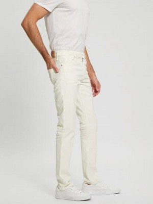 Guess Coated Tapered Jeans Wit | GUESS-SN30369