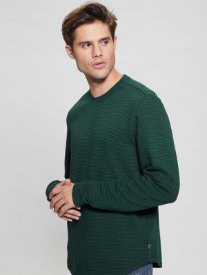 Guess Colima Striped Tee Groen | GUESS-SN30558