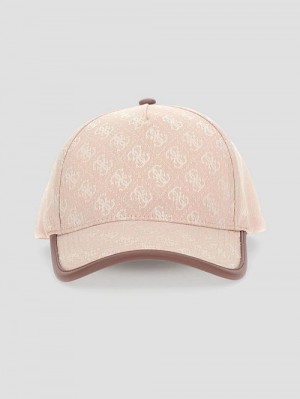 Guess Color-Block Quattro G Baseball Hat Roze | GUESS-SN30179