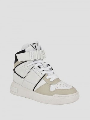 Guess Corten High-Top Sneakers Wit | GUESS-SN29517