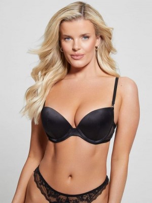 Guess Corynn Quattro G Push-Up Bra Zwart | GUESS-SN28624