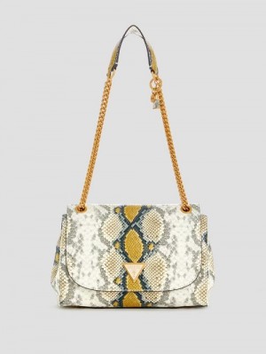 Guess Cosette Convertible Crossbody Geel | GUESS-SN29104