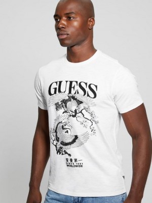 Guess Crane Tee Wit | GUESS-SN30653