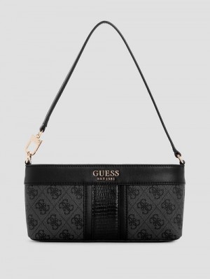 Guess Cristiana Mini Shoulder Bag Zwart | GUESS-SN29099