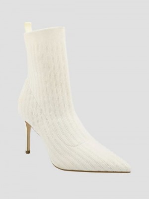Guess Dallyna Knit Sock Bootie Wit | GUESS-SN29896