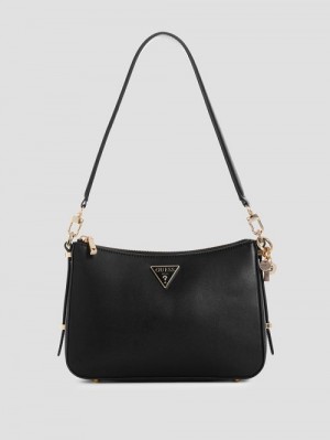 Guess Daryna Top-Zip Shoulder Bag Zwart | GUESS-SN29060