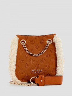 Guess Davika Convertible Crossbody Bruin | GUESS-SN29026