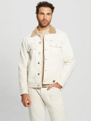 Guess Dean Denim Jacket Wit | GUESS-SN30840