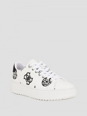Guess Denesa Peony Low-Top Sneakers Wit | GUESS-SN29500