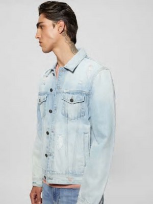 Guess Denim Mom Shorts Blauw | GUESS-SN26495