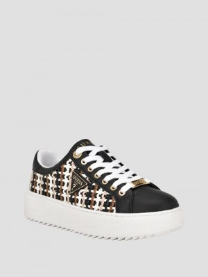 Guess Detwist Low-Top Sneakers Zwart | GUESS-SN29503