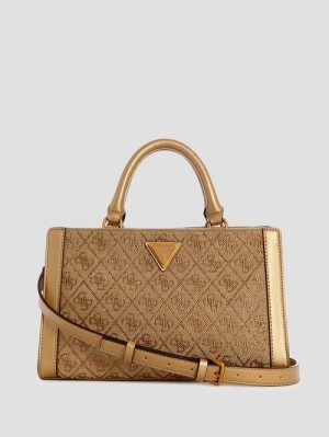 Guess Dili Small Satchel Bruin | GUESS-SN28698